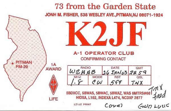 K2JF - John M. Fisher