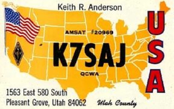 K7SAJ - Keith R. Anderson