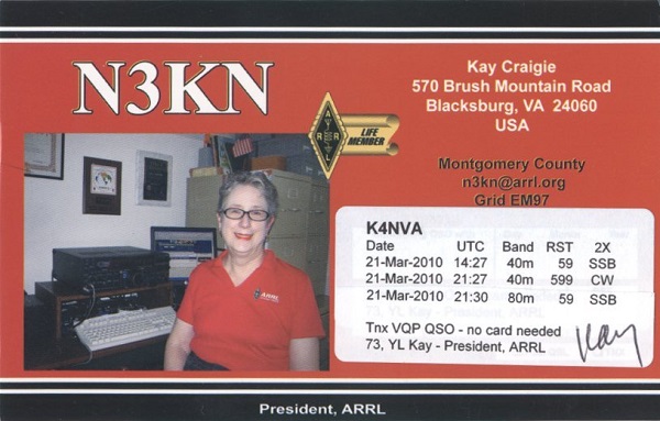 N3KN - Kay C. Craigie N3KN - Kay C. Craigie