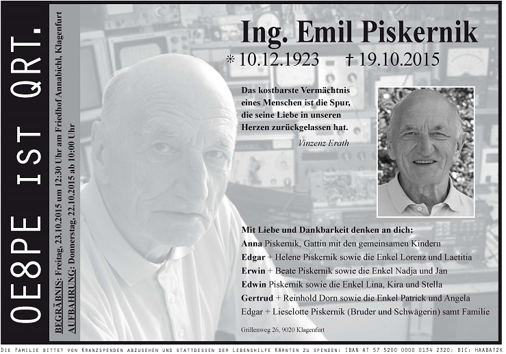OE8PE - Emil Piskernik