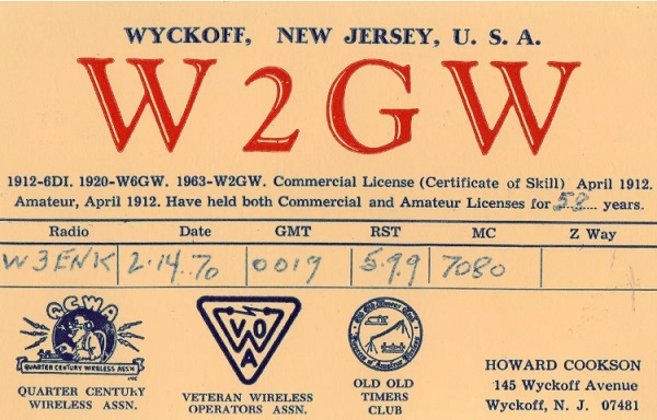 W2GW - Howard A. Cookson