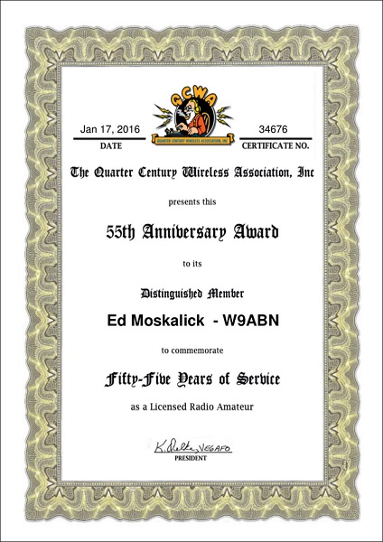 W9ABN - Edward S. 'Ed' Moskalick
