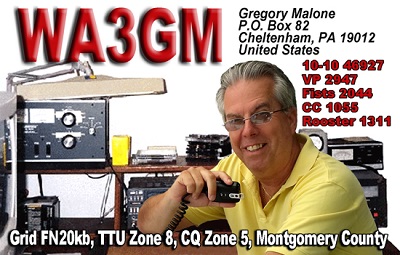 WA3GM - Gregory J. 'Greg' Malone