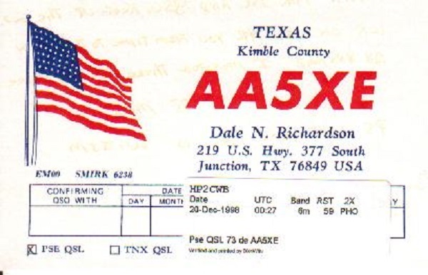 AA5XE - Dale N. Richardson