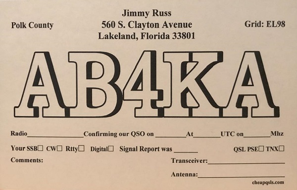 AB4KA - James D. 'Jimmy' Russ