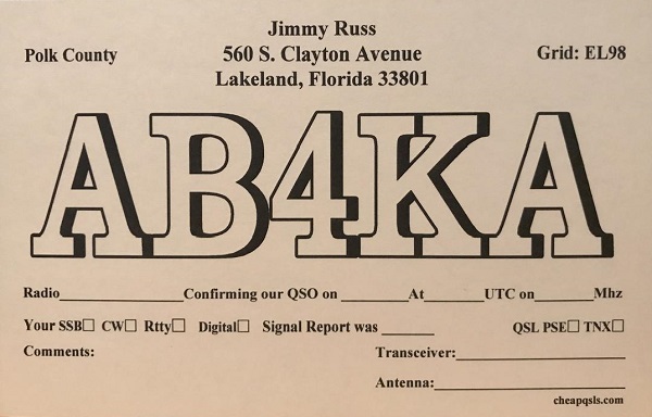 AB4KA - James D. 'Jimmy' Russ