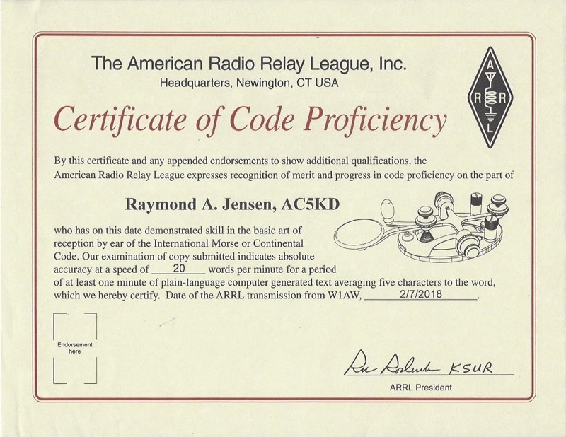 AC5KD - Raymond A. 'Ray' Jensen