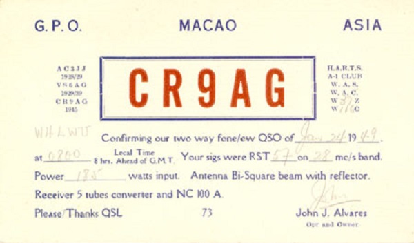 CR9AH - John J. Alvares CR9AH - John J. Alvares