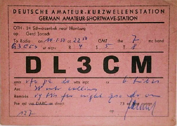 DL3CM - Gerhard 'Gerd' Jarosch