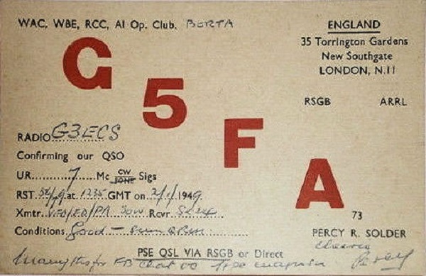 G5FA - Percy R. Solder