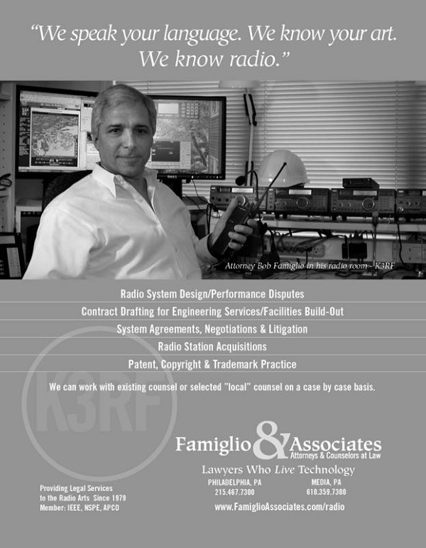 K3RF - Robert B. 'Bob' Famiglio K3RF - Robert B. 'Bob' Famiglio