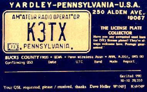 K3TX - David L. 'Dave' Heller K3TX - David L. 'Dave' Heller