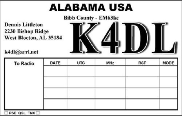 K4DL - Dennis W. Littleton K4DL - Dennis W. Littleton