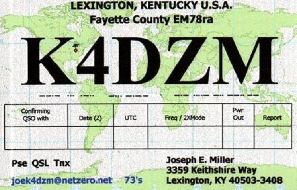 K4DZM - Joseph E. 'Joe' Miller