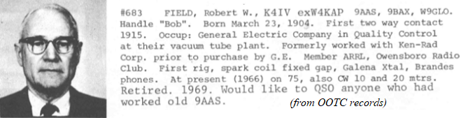 K4IV - Robert W. 'Bob' Field