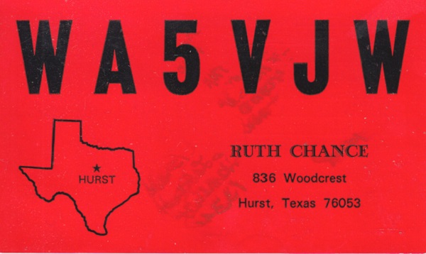 K5YL - Marjetta R. 'Ruth' Tongate K5YL - Marjetta R. 'Ruth' Tongate