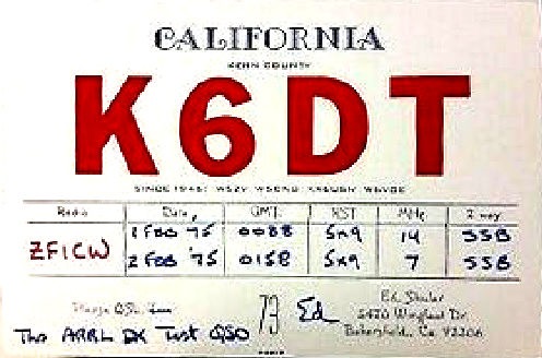 K6DT - Edward H. Shuler K6DT - Edward H. Shuler