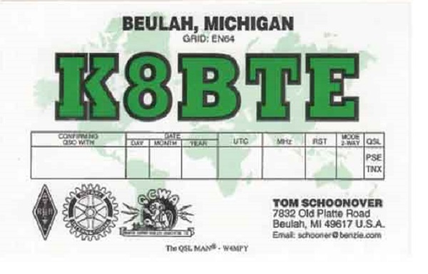 K8BTE - Thomas G. 'Tom' Schoonover K8BTE - Thomas G. 'Tom' Schoonover