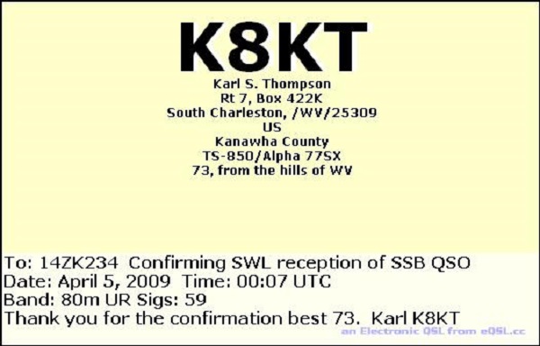 K8KT - Karl S. Thompson K8KT - Karl S. Thompson