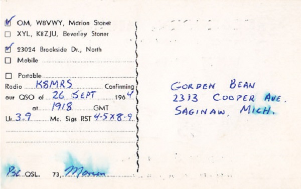 K8ZJU - Beverley M. Stoner K8ZJU - Beverley M. Stoner