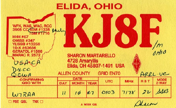 KJ8F - Sharon A. Martarello