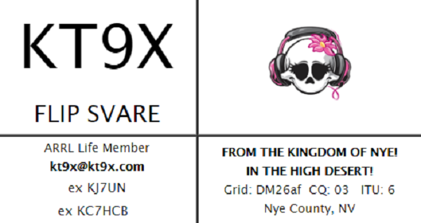 KT9X - Lahra M. 'Flip' Svare KT9X - Lahra M. 'Flip' Svare