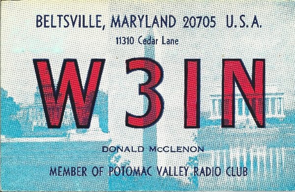 N4IN - Donald 'Don' Mc Clenon N4IN - Donald 'Don' Mc Clenon