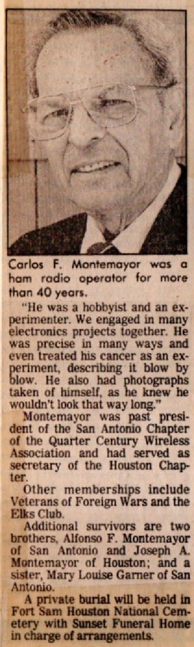N5EN - Carlos F. 'Monty' Montemayor