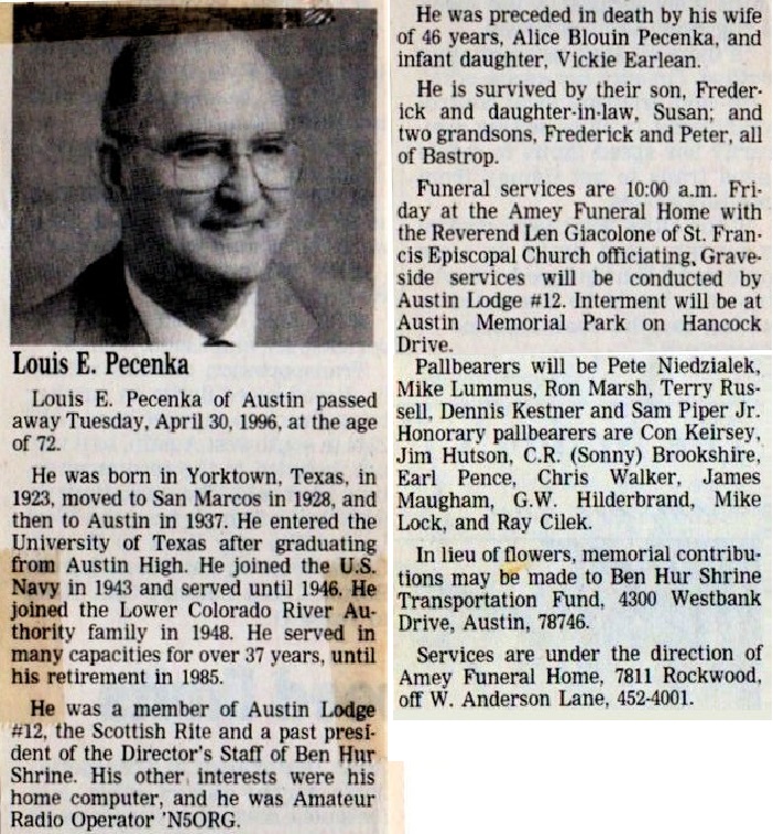 N5ORG - Louis E. Pecenka