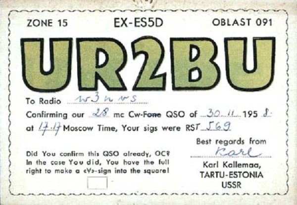 UR2BU - Karl Kallemaa UR2BU - Karl Kallemaa