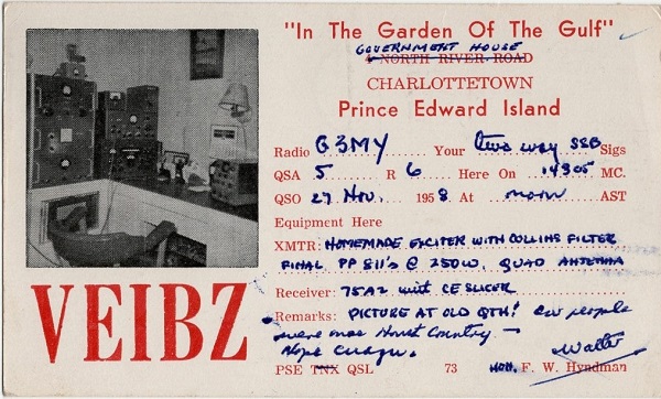 VE1BZ - Frederick W. Hyndman VE1BZ - Frederick W. Hyndman