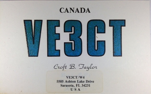VE3CT - Croft Taylor