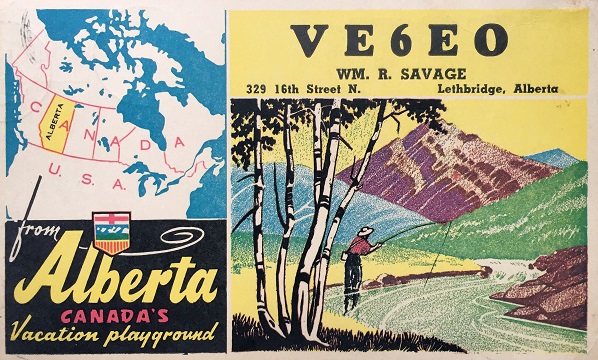VE6EO - William R. 'Bill' Savage VE6EO - William R. 'Bill' Savage