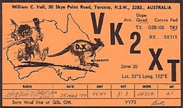 VK2XT - William C. 'Bill' Hall