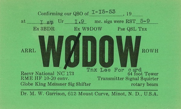 WØDOW - Mahlon W. Garrison