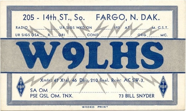 WØLHS - William D. 'Bill' Snyder