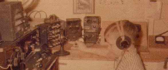 At age 8 Woody was practicing on a home-made code key