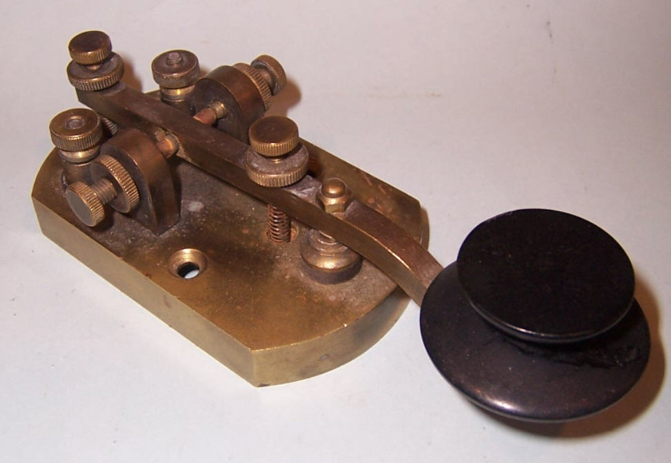 Signal Electric brass-based morse code key