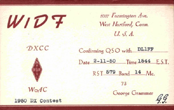 W1DF - George Grammer W1DF - George Grammer