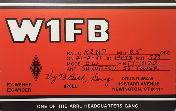 W1FB - Milton F. 'Doug' De Maw W1FB - Milton F. 'Doug' De Maw