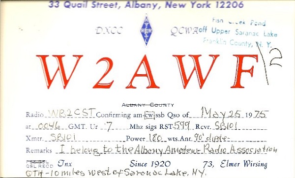 W2AWF - Elmer H. Wirsing