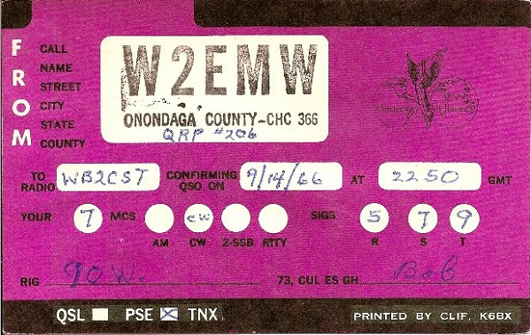 W2EMW - Louis R. 'Bob' Mele