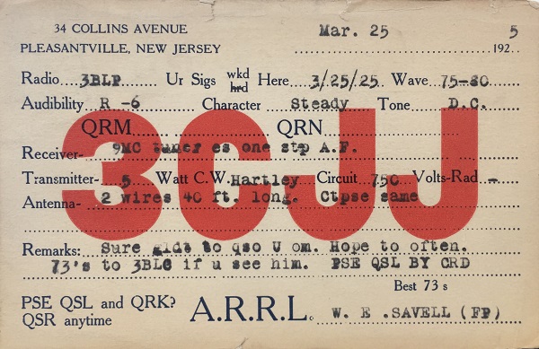 W2LS - William E. 'Bill' Savell W2LS - William E. 'Bill' Savell