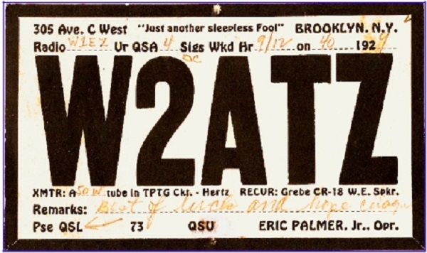 W2RD - Eric H. Palmer W2RD - Eric H. Palmer