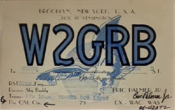 W2RD - Eric H. Palmer W2RD - Eric H. Palmer
