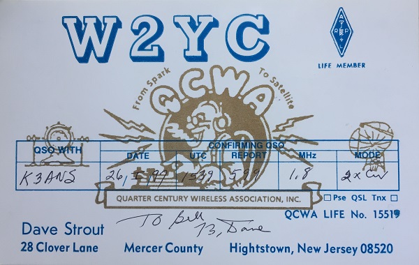 W2YC - David J. Strout Sr