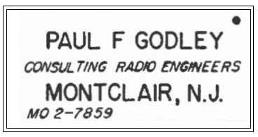 W2ZE - Paul F. Godley W2ZE - Paul F. Godley