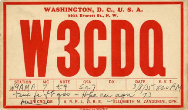 W3CDQ - Elizabeth M. 'Liz' Zandonini W3CDQ - Elizabeth M. 'Liz' Zandonini