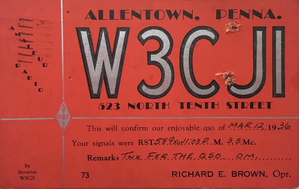 W3CJI - Richard E. 'Brownie' Brown