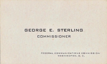 George E. Sterling 
